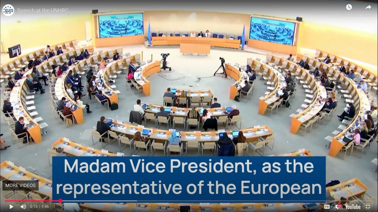 Speech at the United Nation Human Rights Council (UNHRC)